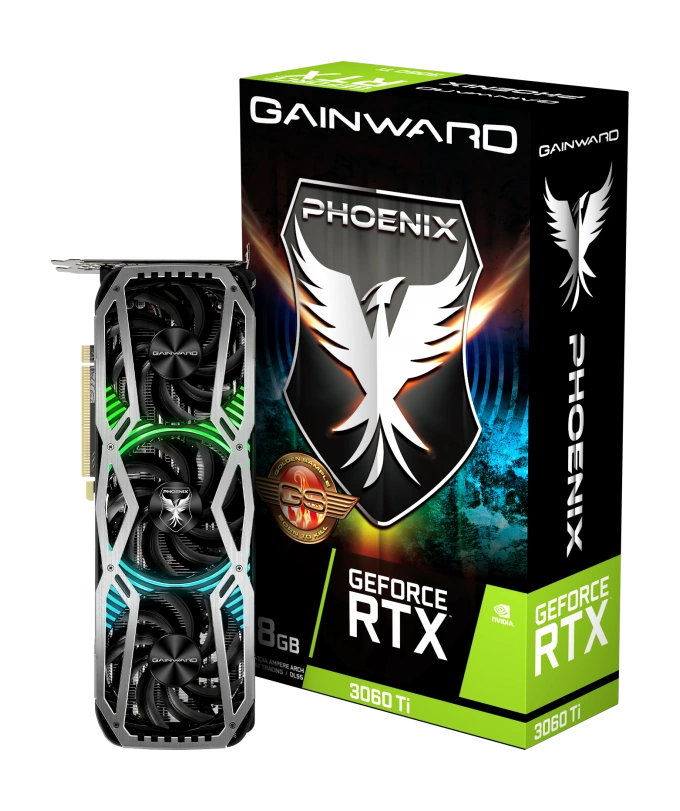 Die Grafikkarte Gainward RTX 3060 Ti Phoenix